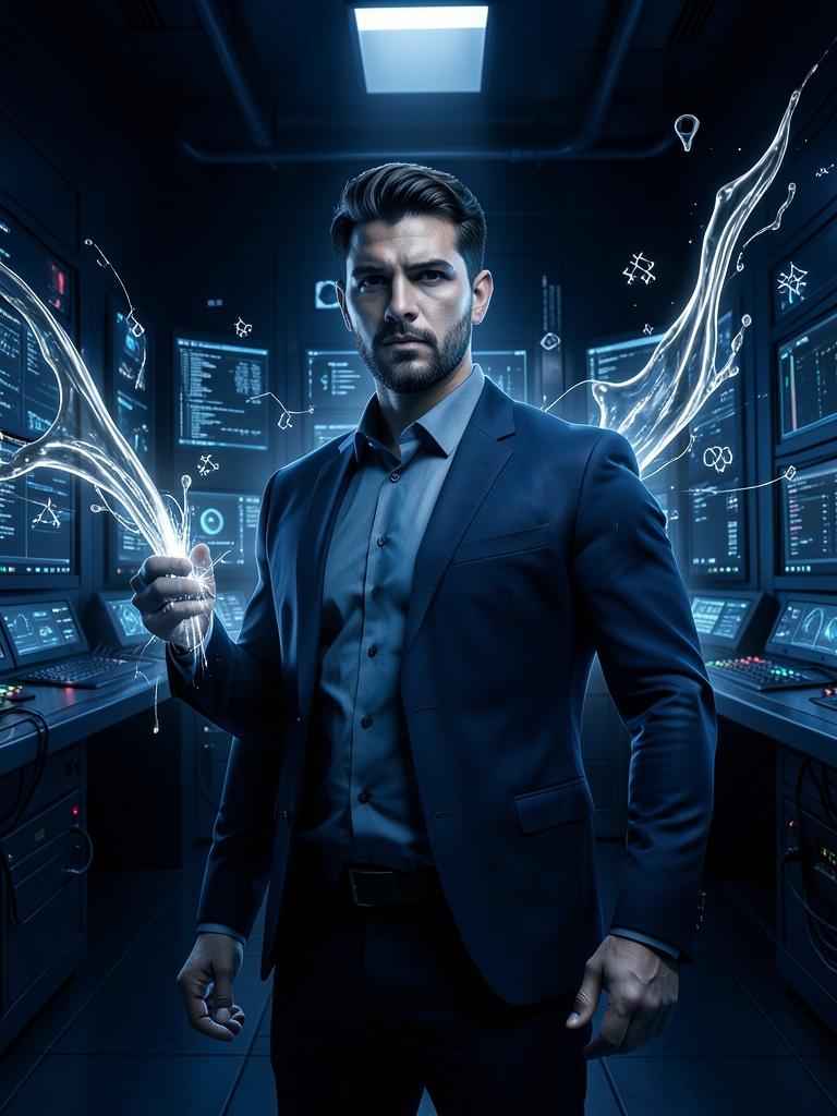 Network of interconnected nodes representing Cryptographic Messaging Hash security