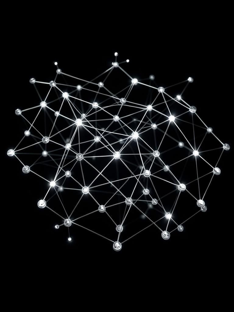 Complex network graph representing financial political OSINT funding trails